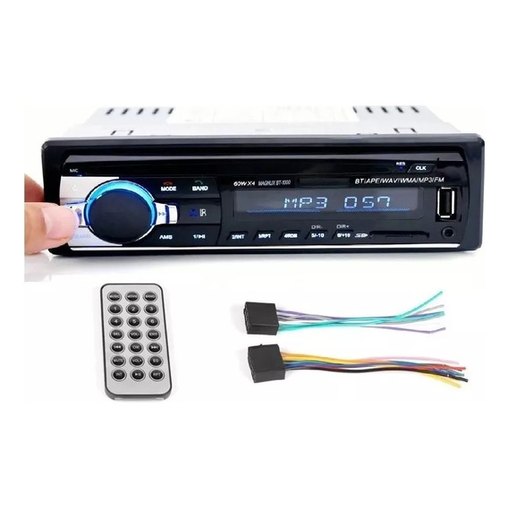 Radio Magnux Para Carro Con Usb Fm Bluetooth Sd Aux Potencia 60wx4