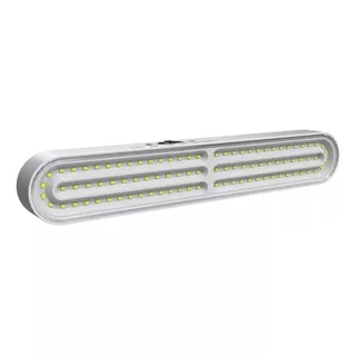 Foco Lampara Luz Led De Emergencia Portátil Con Enchufe Color Blanco