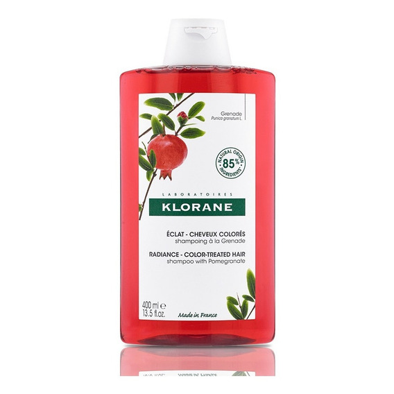 Shampoo Klorane Granada en frasco de 400mL por 1 unidad
