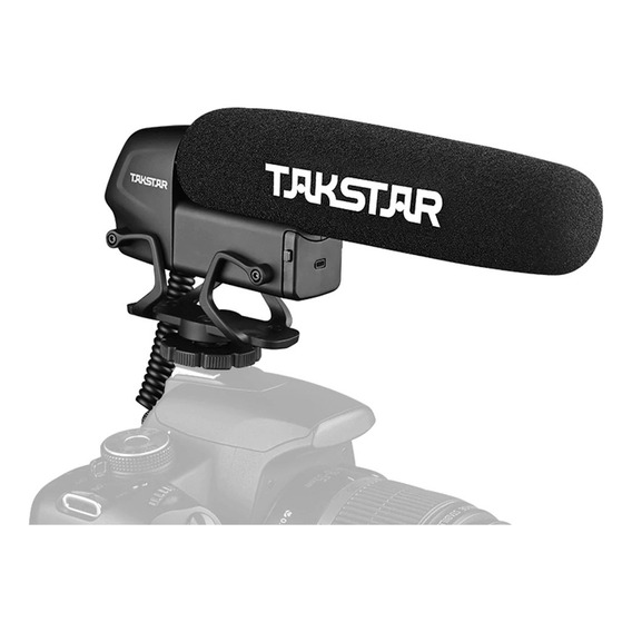 Micrófono Condensador Takstar Para Entrevistas Sgc-600 Color Negro