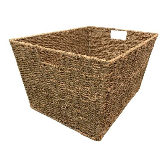 Canasto Fibras Seagrass Rectangular Organizador