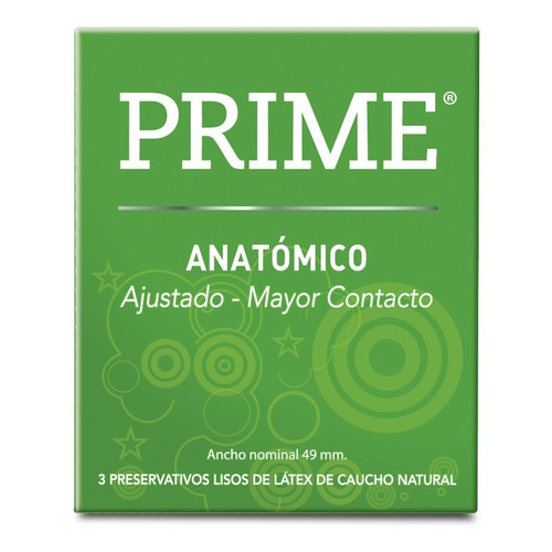 Preservativo Prime Anatomico X 3