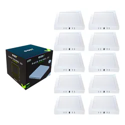 Kit 10 Painel Led 25w Plafon Sobrepor Bivolt Easy 6500k Frio Cor Branco 110V/220V no Mercado Livre com oferta e cupom de desconto