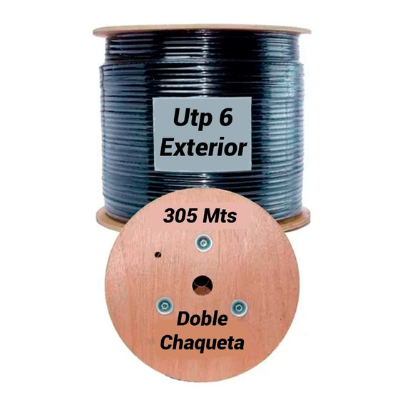 Cable Utp Cat6 Uso Exterior Aleación 305 Metros