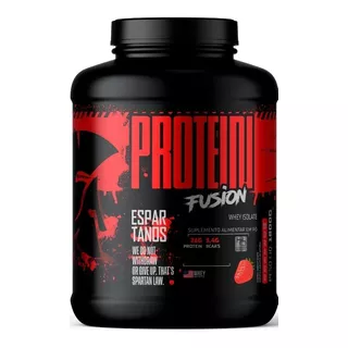 Suplemento Em Pó Espartanos  Protein Fusion Whey Isolate Proteínas Protein Fusion Whey Isolate Sabor  Morango Em Pote De 1.8kg