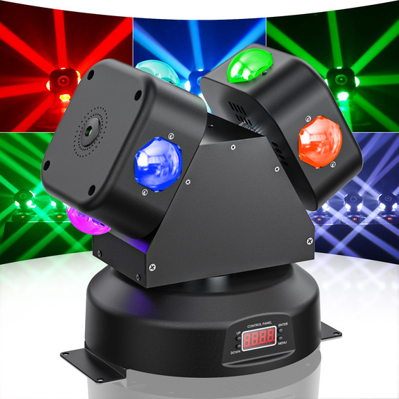 180w Luces Roboticas Cabezas Moviles 4 En 1 Full Color 8 Led