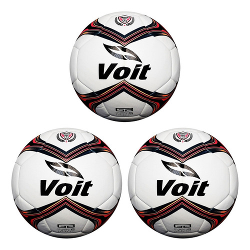 Pelota De Fútbol Voit Sector Amateur Hibrido Nº 5 Pack X 3 Unidades Color Blanco Y 2019