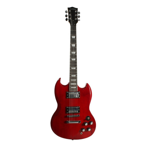 Smithfire Sg-310 Paquete Guitarra Eléctrica Con Accesorios Color Bordó Orientación de la mano Diestro