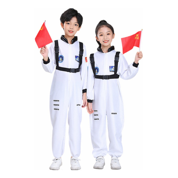 Traje Espacial De Astronauta Para Niños/niña Cosplay Traje