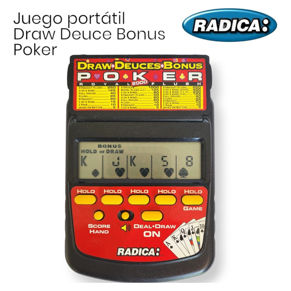 Juego Electrónico Portátil Radica Poker Draw-deuces-bonus