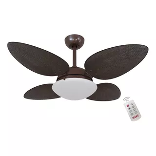 Ventilador Premium Tabaco 220v E Controle Remoto