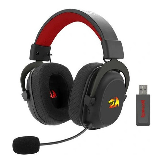 Audífonos Gamer Redragon Zeus X H510-wl 7.1 Wireless Color Negro