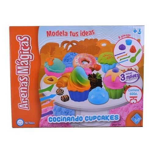 Arenas Mágicas Cocinando Cupcakes Kinética Duende Azul 7544 Color Multicolor