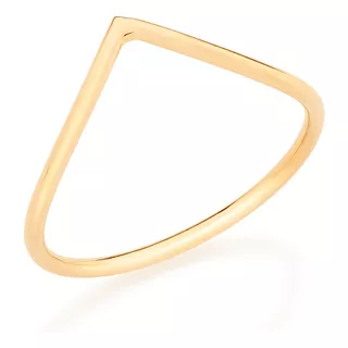 Anel Rommanel 512449 Skinny Ring Folheado A Ouro 18k