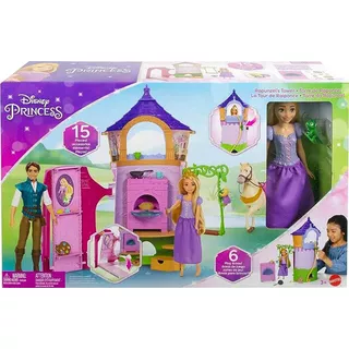 Disney Princess - Torre De Rapunzel - 15 Accesorios Y Muñeca