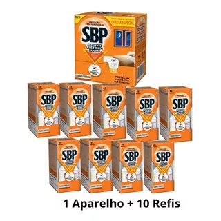 Kit Rep Elétrico Sbp 1 Ap + 10 Refil Inseticida Envio 24h