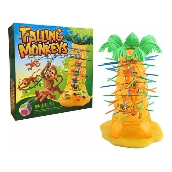 Juego De Mesa Falling Monkeys Monos Cayendo Árbol Rama