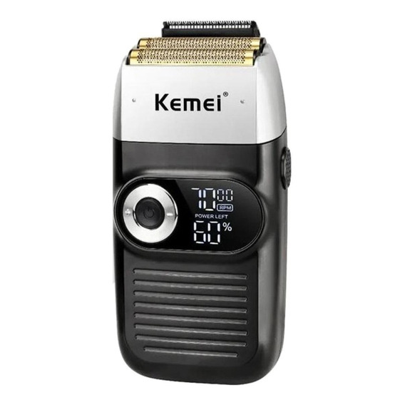 Afeitadora Kemei KM-2026 negra 110V/240V