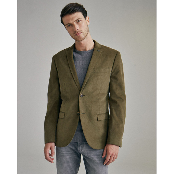 Saco Arles, De Hombre, Corderoy, Regular Fit, Oliva, Equus