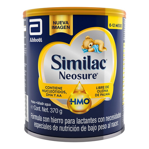 Similac NeoSure lche bebes con bajo peso 0 a 12 meses 370g sabor natural