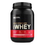 Suplemento en polvo Optimum Nutrition  Proteína Gold Standard 100% Whey proteína sabor delicious strawberry en pote de 907g