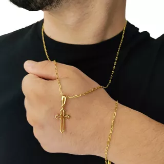 Cordão E Pulseira Masculina Moeda Antiga + Pingente + Brinde