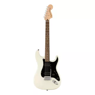 Guitarra Elétrica Squier By Fender Affinity Series Stratocaster Hh De  Choupo Olympic White Brilhante Com Diapasão De Louro Indiano