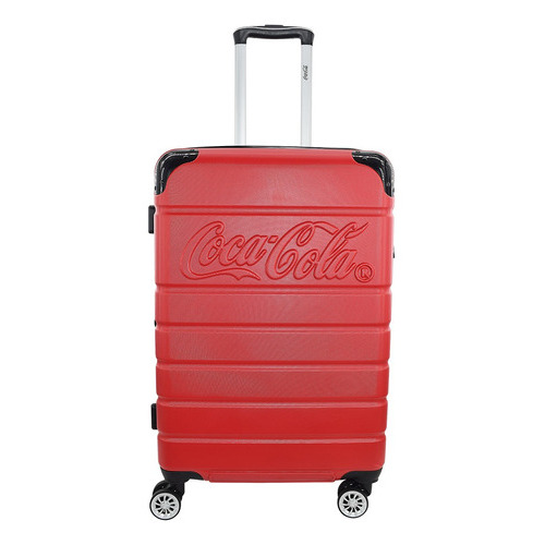 Maleta Coca Cola® Mediana 24 Inch Rígida Expandible 8 Ruedas Color Rojo