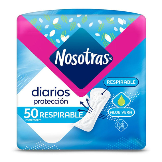 Protectores Diarios Nosotras Respirable X 50 Un