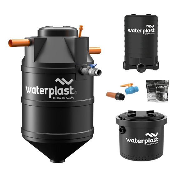 Biodigestor Auto Waterplast 600l + Camara Lodos + Inspeccion