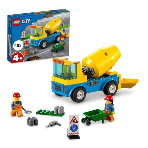 Bloques Para Armar Lego City Camión Hormigonera 60325 Cantidad De Piezas 85