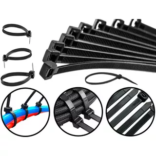 Kit 500 Abraçadeira Nylon Enforca Gato 200x2,5 Preto Fertak