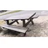 Mesa Con Banco De Madera Marrón Oscuro (Usado)