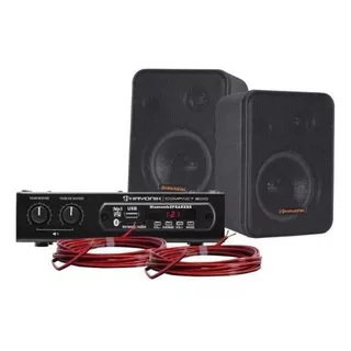 Kit Som Ambiente 200w Musical Ambience 2000 V2 Preto Hayoni