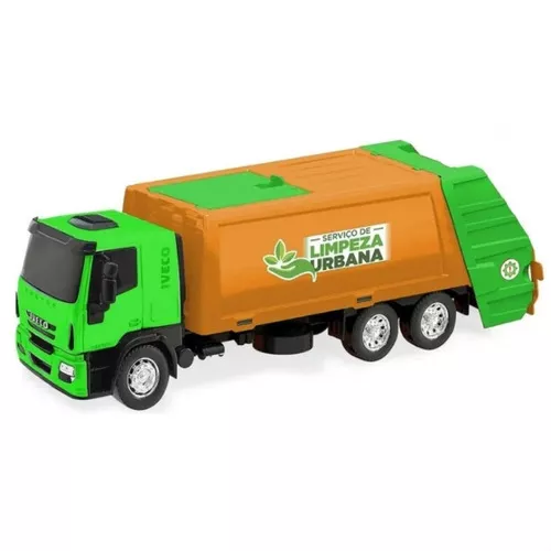 Kit Caminhão Iveco Baú + Ônibus de Brinquedo Iveco Menino