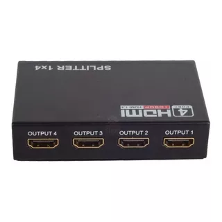 Splitter Distribuidor Divisor Hdmi 1x4 - Versão 1.4 3d 1080p