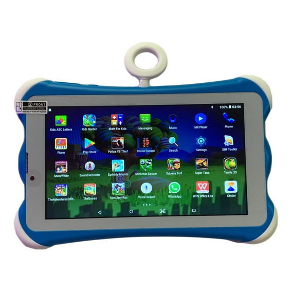 Tablet Educativa 7 Pulgadas Android Wifi Azul Niños Sim 4g