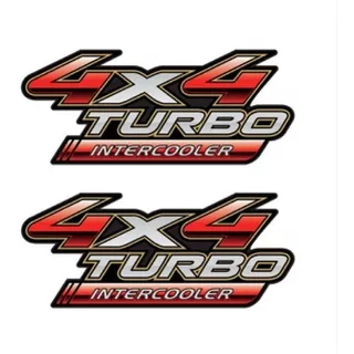 2 Calcos Toyota Hilux 4x4 Turbo Intercooler Calcomania