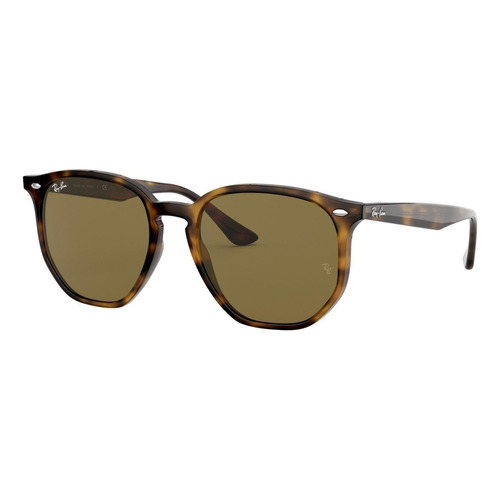 Anteojos de sol Ray-Ban I-Shape RB4306 Standard con marco de propionato color gloss tortoise, lente dark brown de plástico clásica, varilla gloss tortoise de propionato