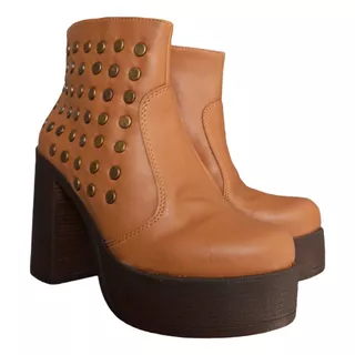 Botas Botitas Mujer Base Plataforma Taco Ankra