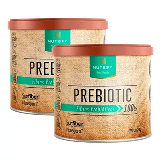 2x Prebiotic 210g - Nutrify Fibras Prebióticas Reguladoras Sabor Neutro