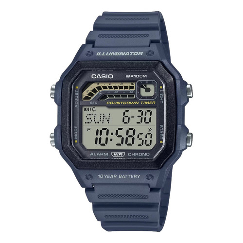 Reloj Casio Modelo Ws-1600 Azul