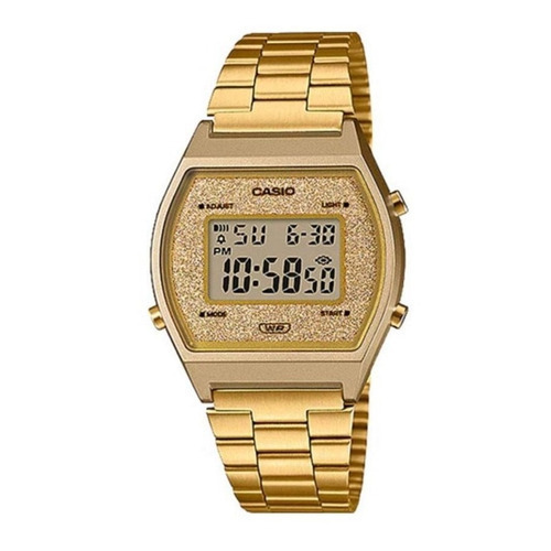 Reloj Mujer Casio Vintage B-640wgg-9d Joyeria Esponda Color de la malla Dorado Color del bisel Dorado Color del fondo Dorado