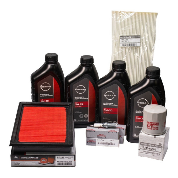 Kit De Afinación Mayor Con Aceite 5w-30 Nissan Sentra B17