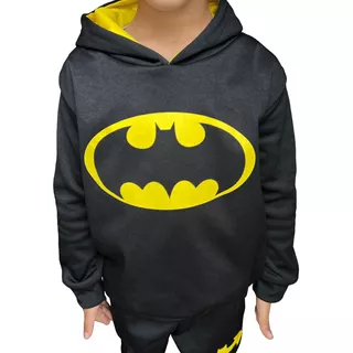 Conjunto Moletom Infantil Batman Agasalho Com Forro Na Toca