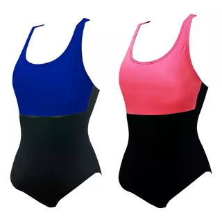 Malla De Natacion Nena Cloro Resistente Pack X2