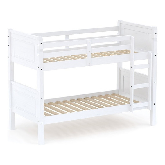 Cucheta Reforzada Cama Bicama Dormitorio Mueble Madera Lcm Color Blanco