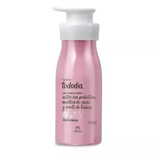 Natura Hidratante Corporal Tododia Crema De 400 Ml Fragancia Frutas Rojas