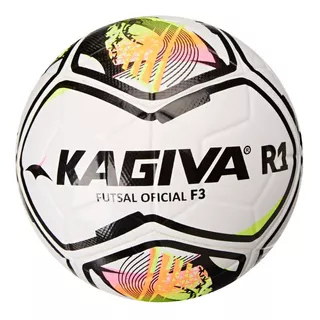 Bola Infantil Futsal Oficial Sub 11 F3 R1 Kagiva Cor Amarelo Neon/ Rosa Neon/ Preto