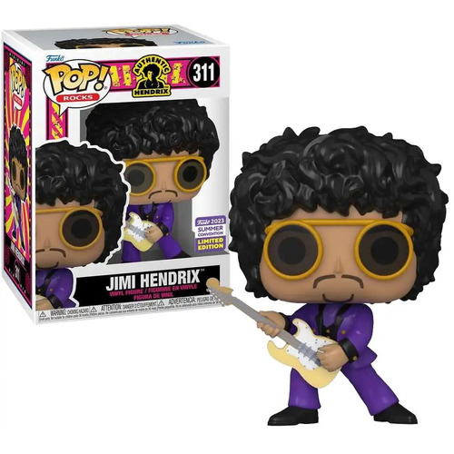 Funko Pop Rocks  Jimi Hendrix 311 Sdcc 2023